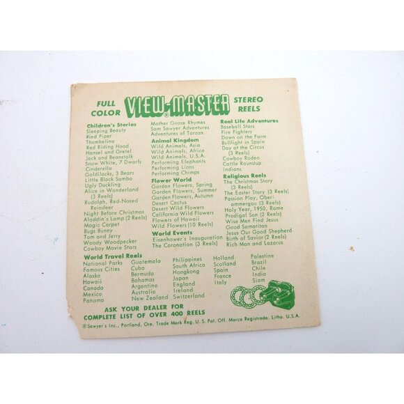 Sawyers View Master Baseball Stars reel no 727 BOOKLET ONLY - Picture 2 of 4